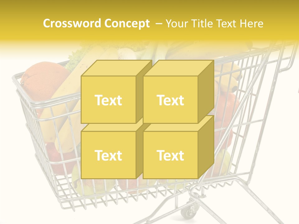 Food Supermarket Slide PowerPoint Template