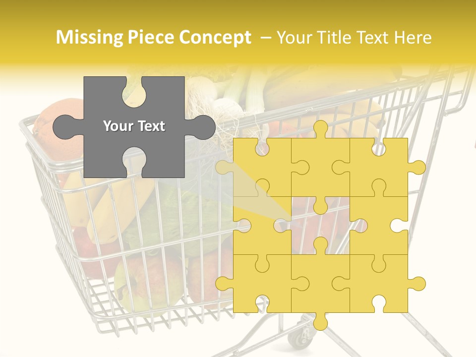 Food Supermarket Slide PowerPoint Template