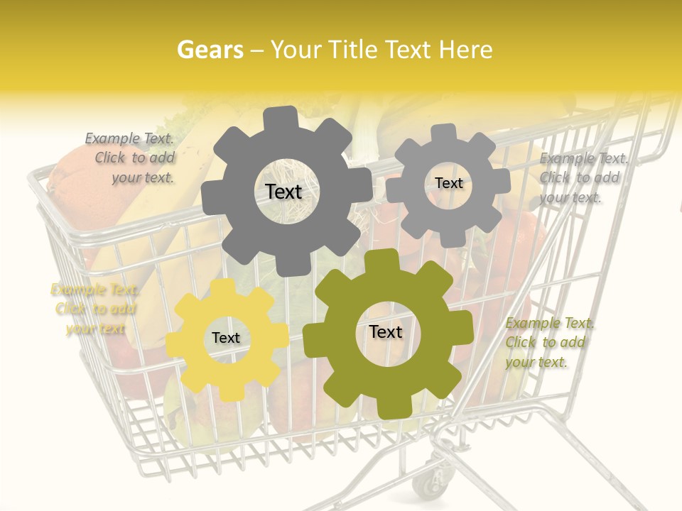Food Supermarket Slide PowerPoint Template