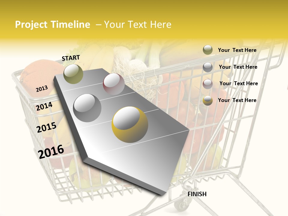 Food Supermarket Slide PowerPoint Template