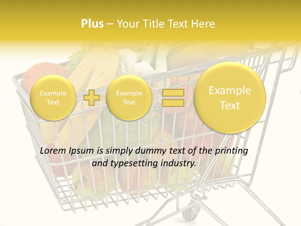 Food Supermarket Slide PowerPoint Template