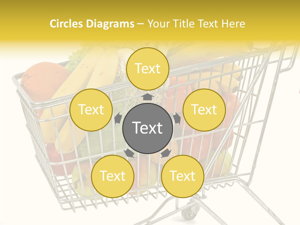Food Supermarket Slide PowerPoint Template