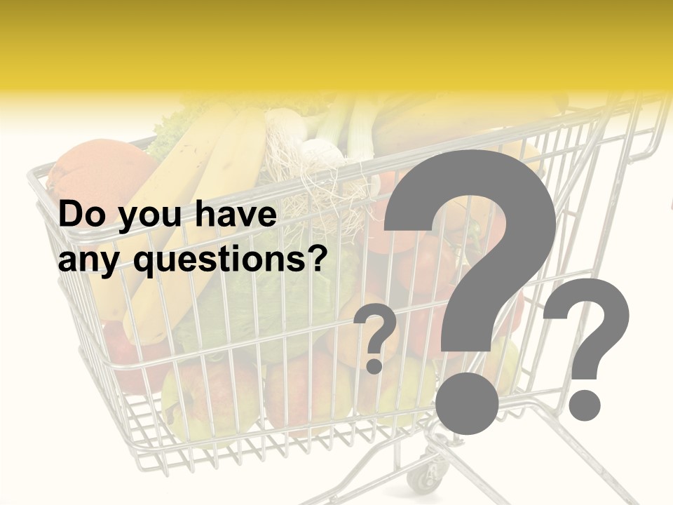 Food Supermarket Slide PowerPoint Template