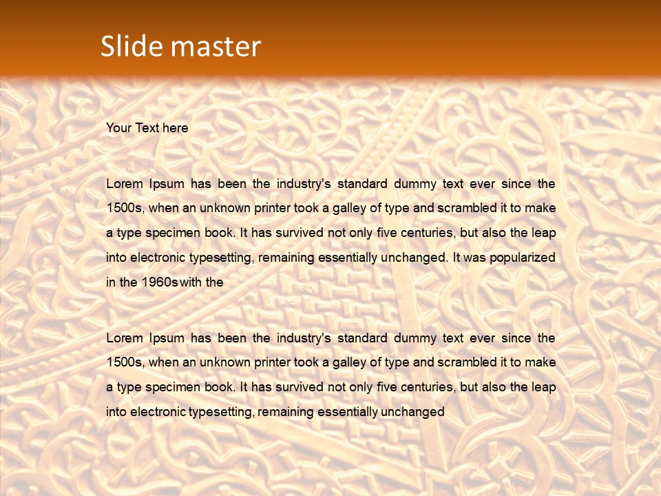 Decoration Retro Royal PowerPoint Template