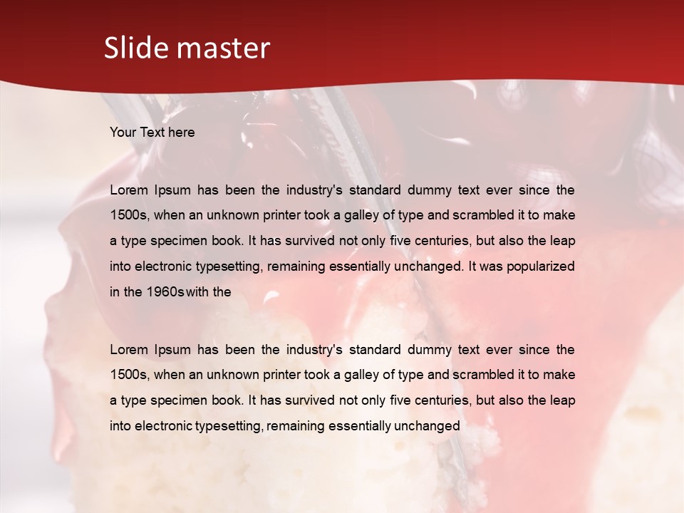 Unhealthy Plate Eating PowerPoint Template