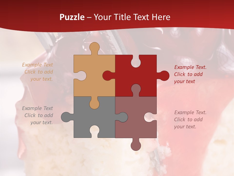 Unhealthy Plate Eating PowerPoint Template