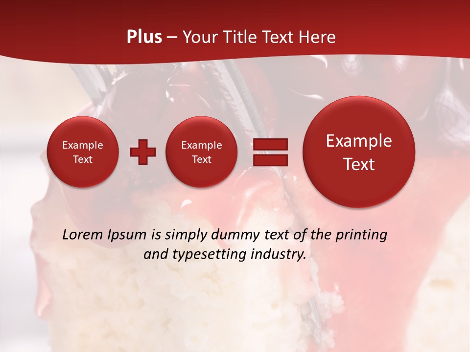 Unhealthy Plate Eating PowerPoint Template