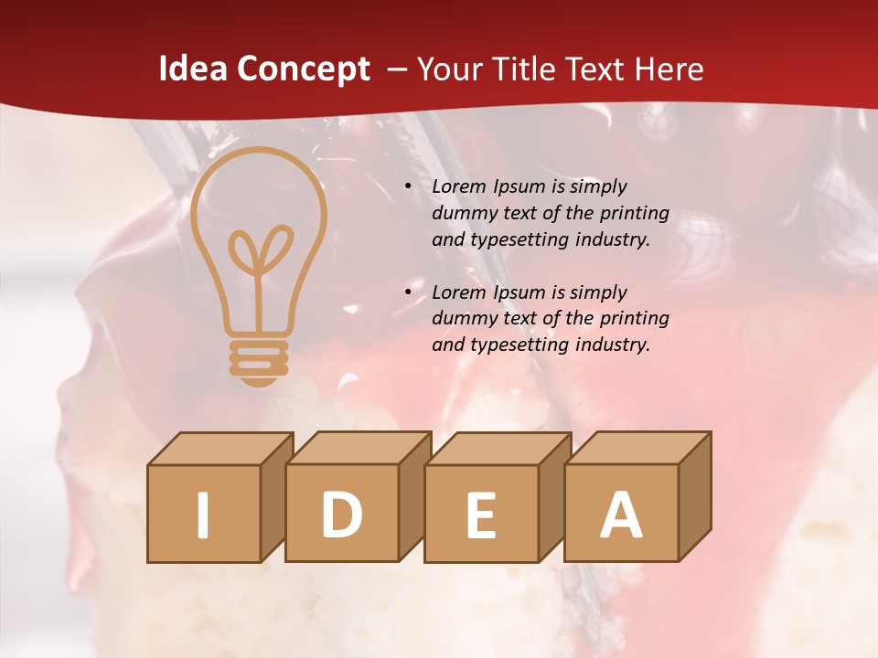 Unhealthy Plate Eating PowerPoint Template