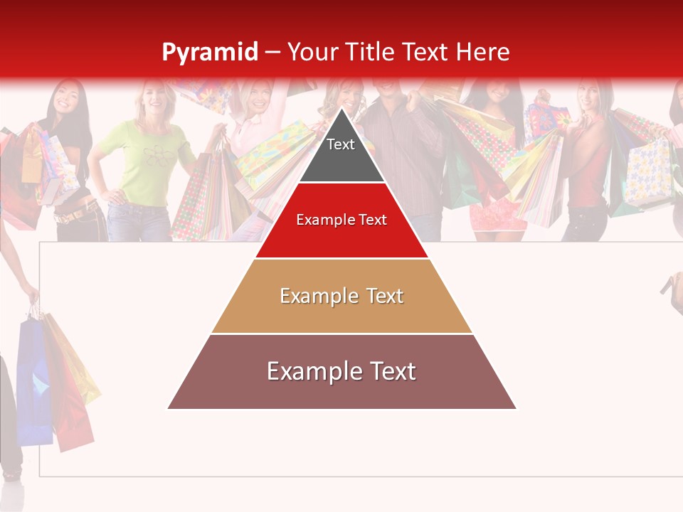 Isolated Lady Shopping PowerPoint Template