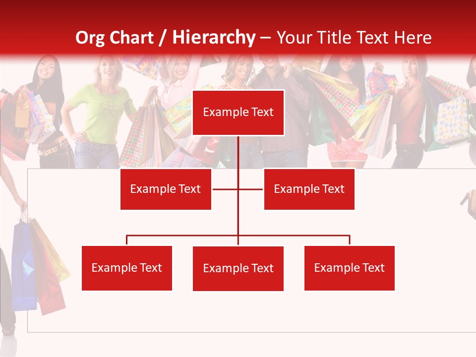 Isolated Lady Shopping PowerPoint Template