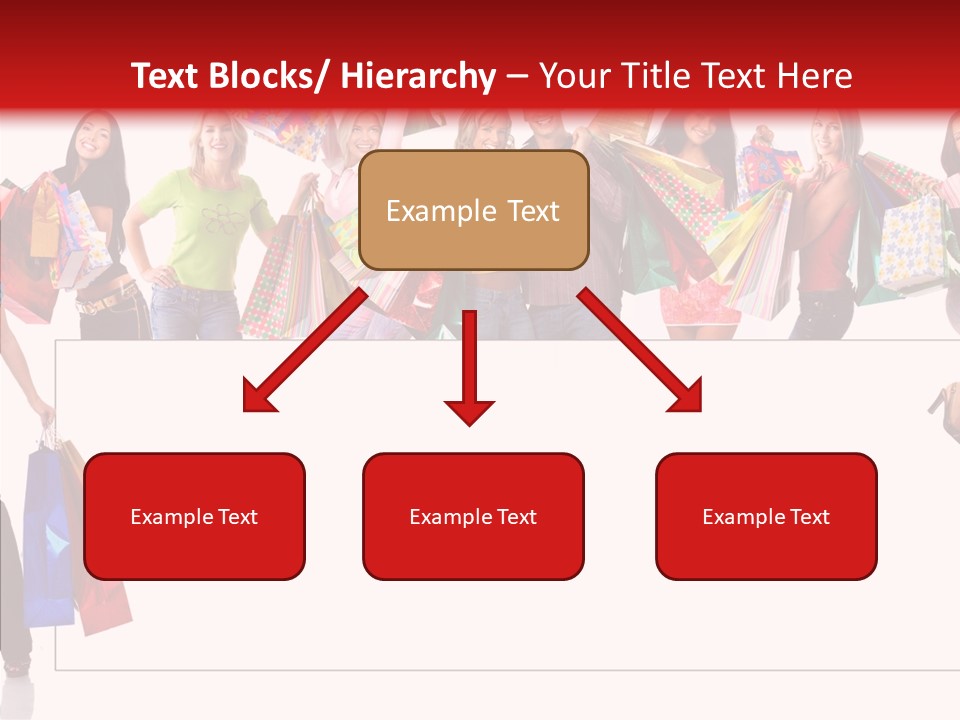 Isolated Lady Shopping PowerPoint Template