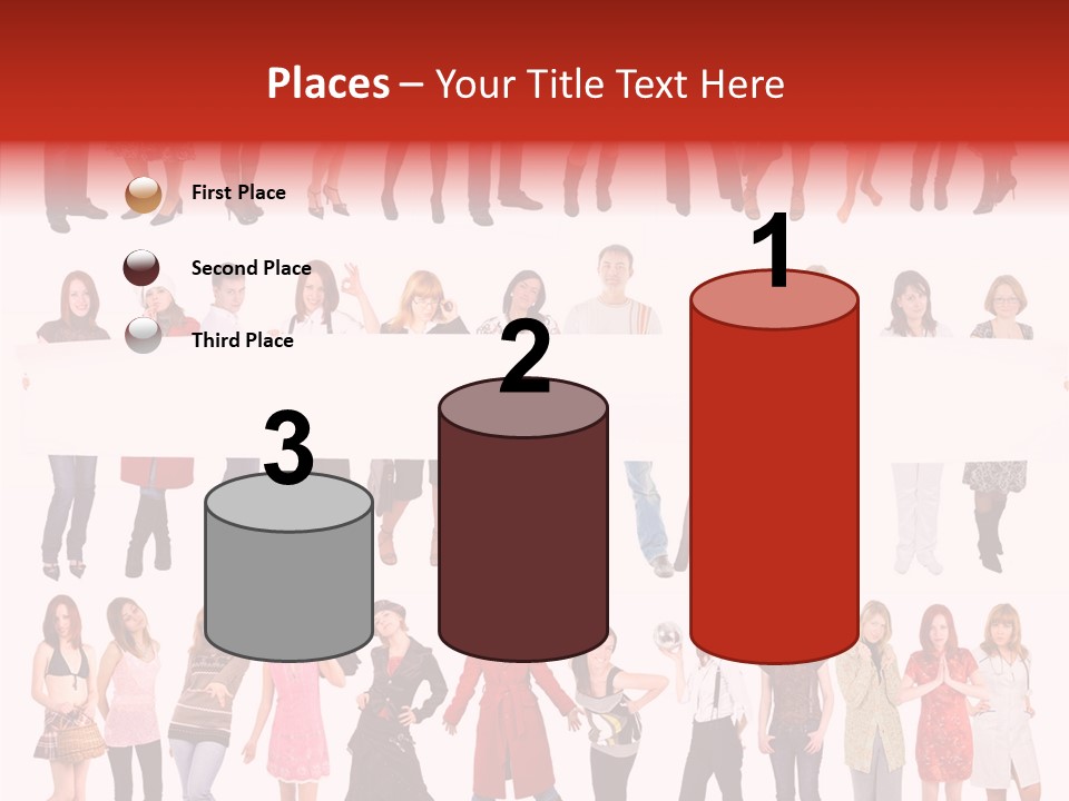 Holding Portrait Banner PowerPoint Template