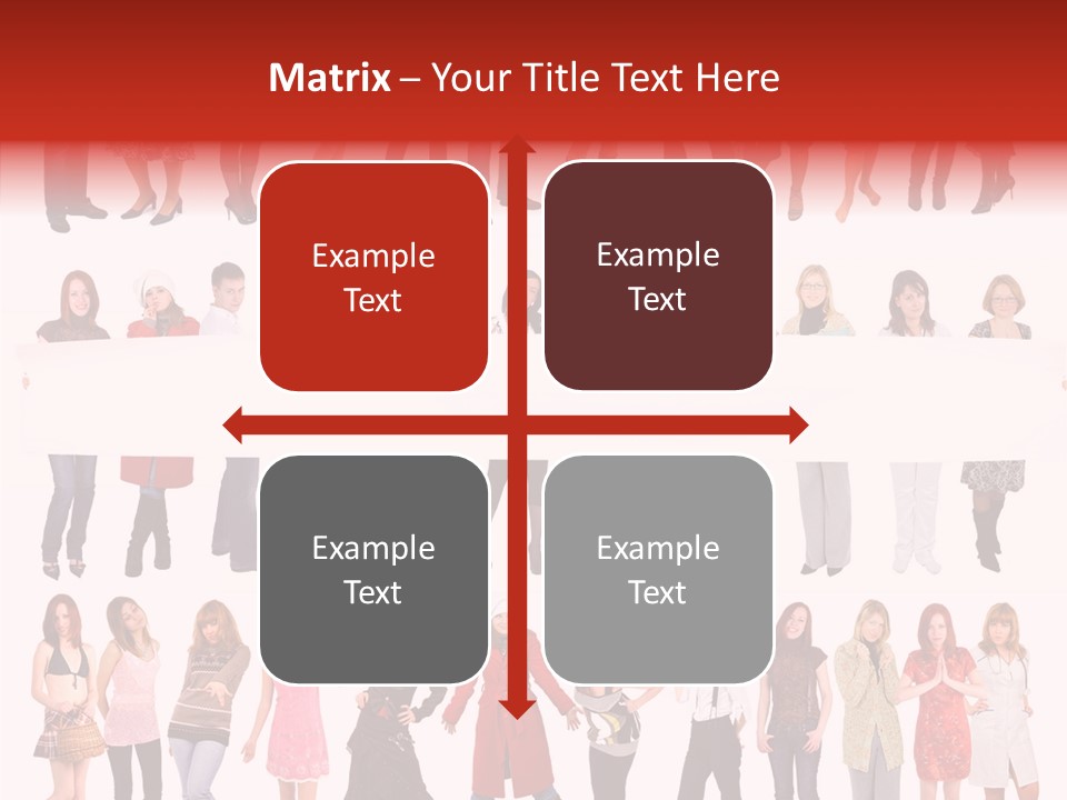 Holding Portrait Banner PowerPoint Template