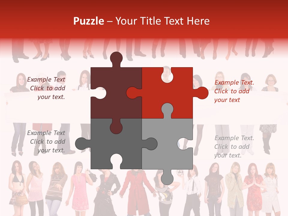 Holding Portrait Banner PowerPoint Template