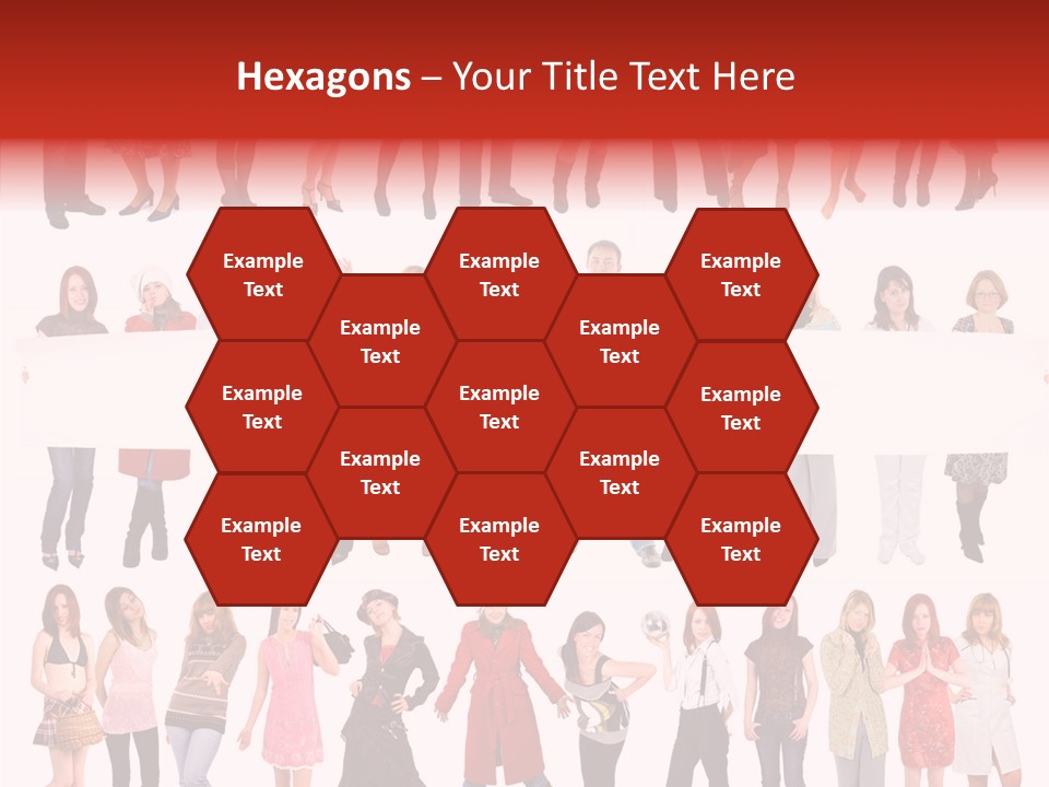 Holding Portrait Banner PowerPoint Template