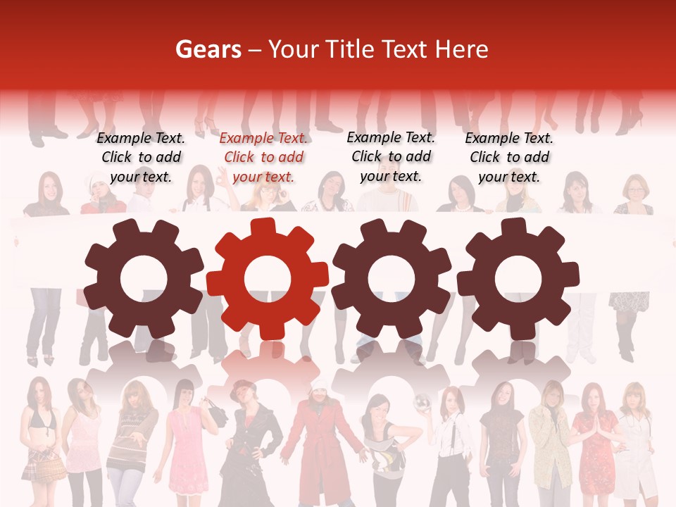 Holding Portrait Banner PowerPoint Template