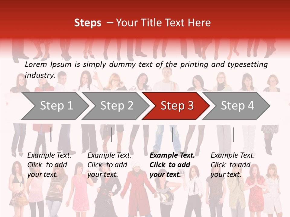 Holding Portrait Banner PowerPoint Template