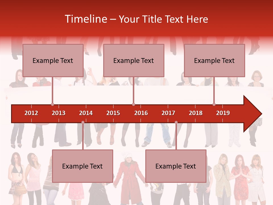 Holding Portrait Banner PowerPoint Template