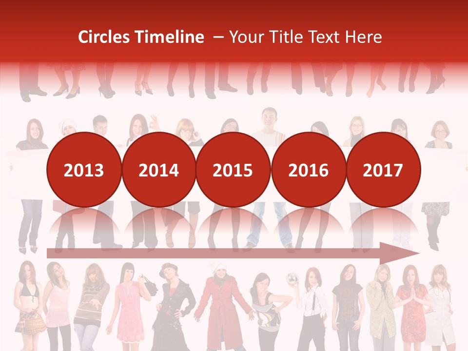 Holding Portrait Banner PowerPoint Template