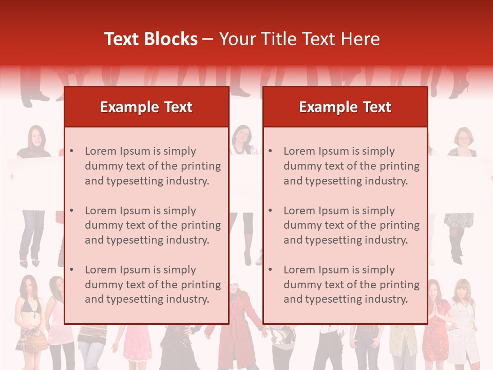 Holding Portrait Banner PowerPoint Template