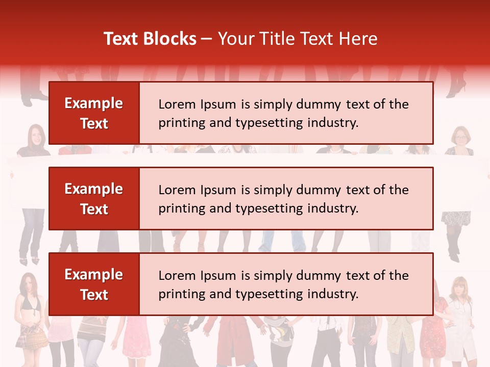 Holding Portrait Banner PowerPoint Template