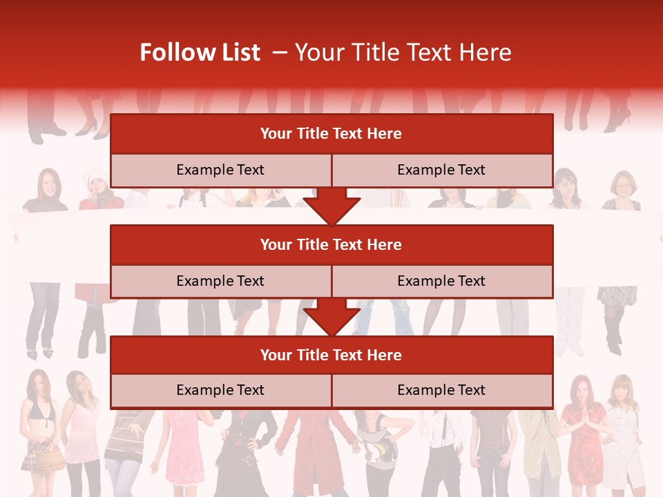 Holding Portrait Banner PowerPoint Template