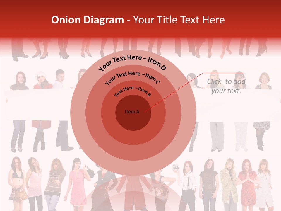 Holding Portrait Banner PowerPoint Template