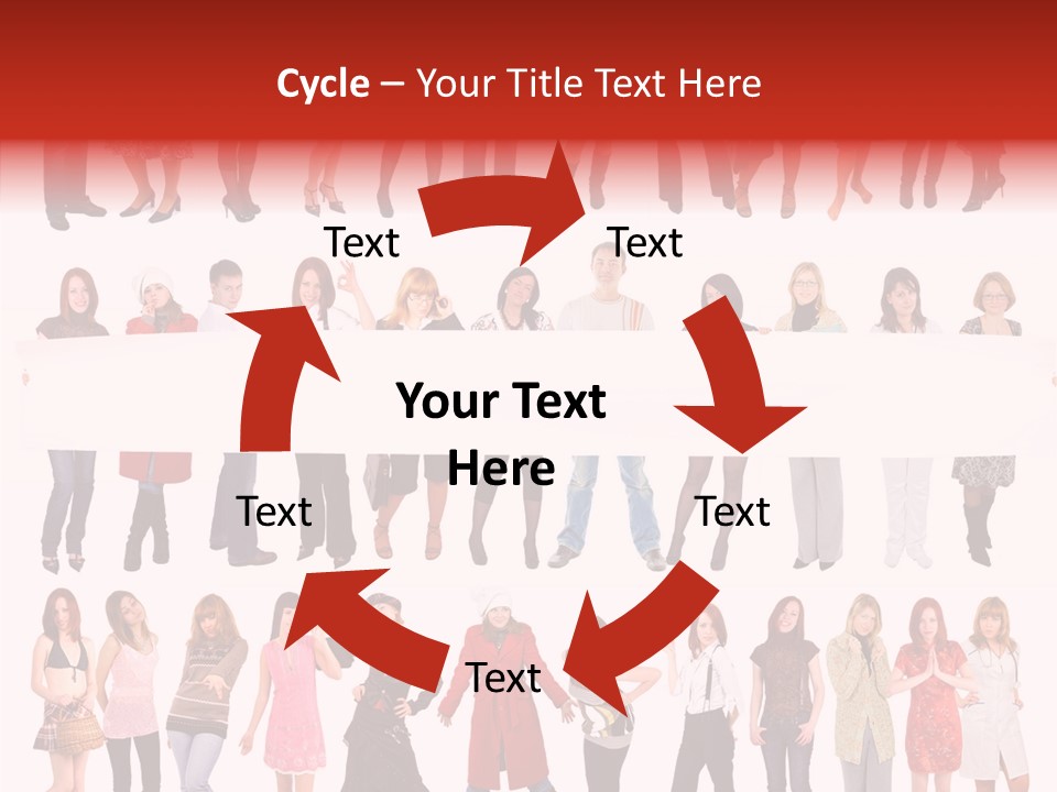 Holding Portrait Banner PowerPoint Template