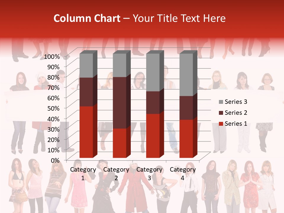 Holding Portrait Banner PowerPoint Template