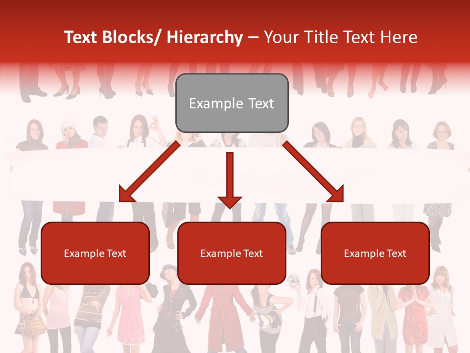 Holding Portrait Banner PowerPoint Template