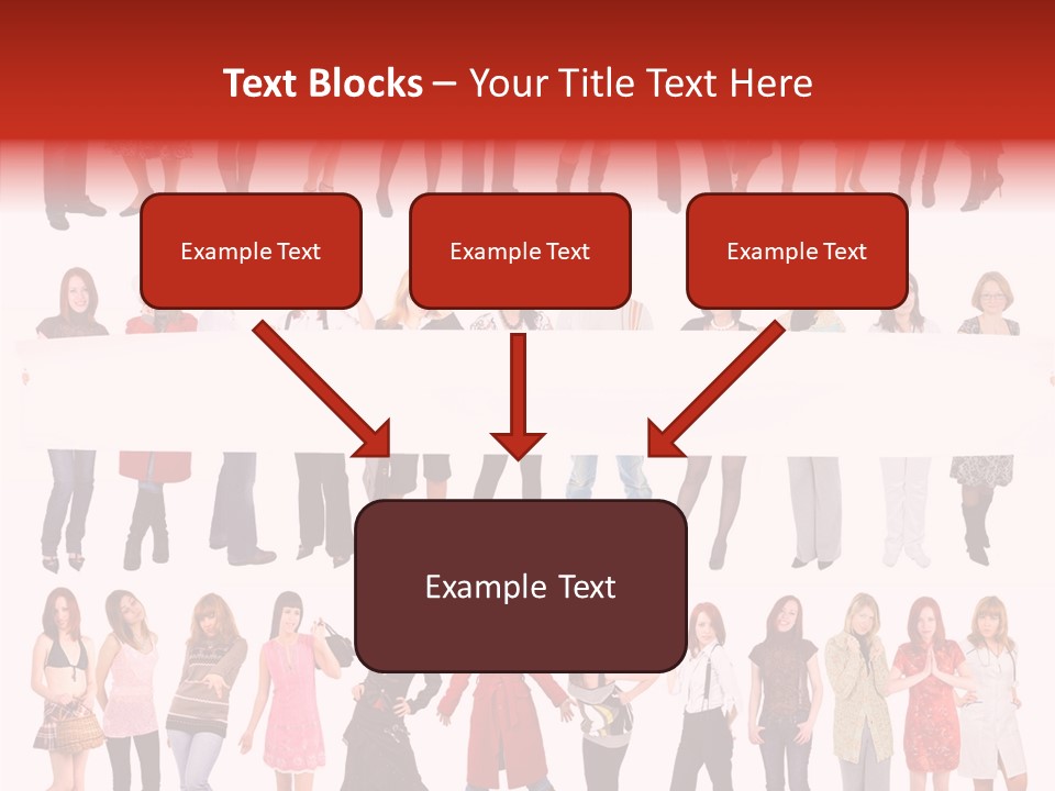 Holding Portrait Banner PowerPoint Template