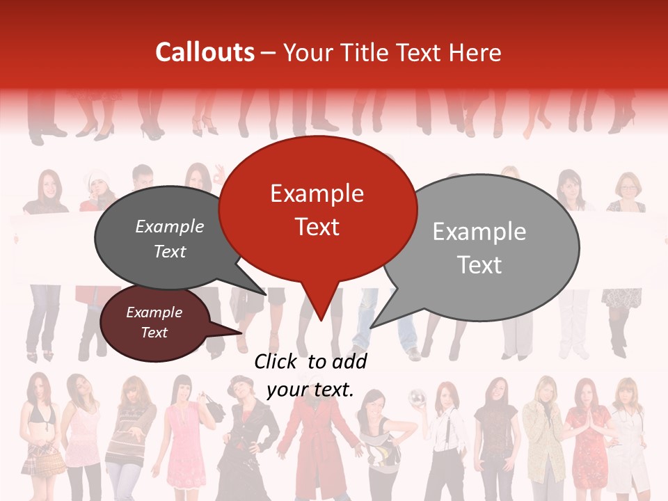 Holding Portrait Banner PowerPoint Template