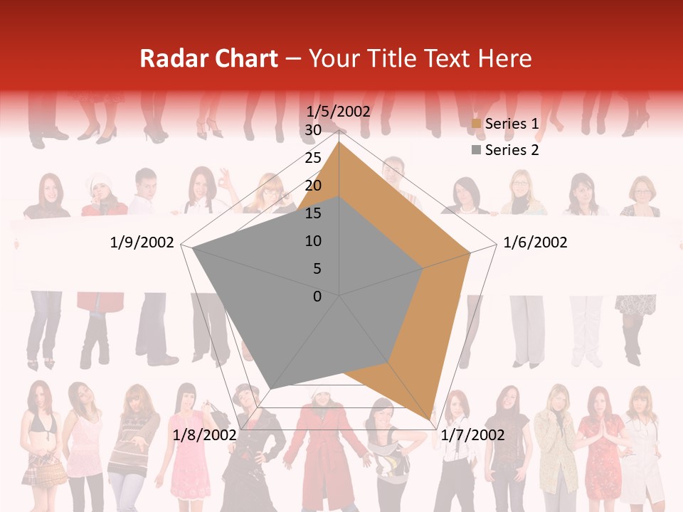 Holding Portrait Banner PowerPoint Template