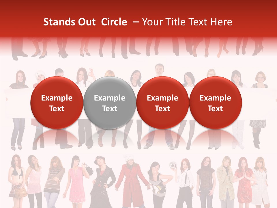 Holding Portrait Banner PowerPoint Template