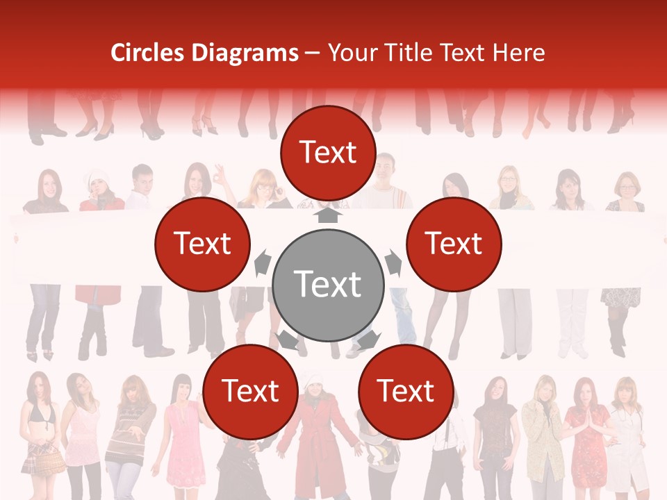 Holding Portrait Banner PowerPoint Template