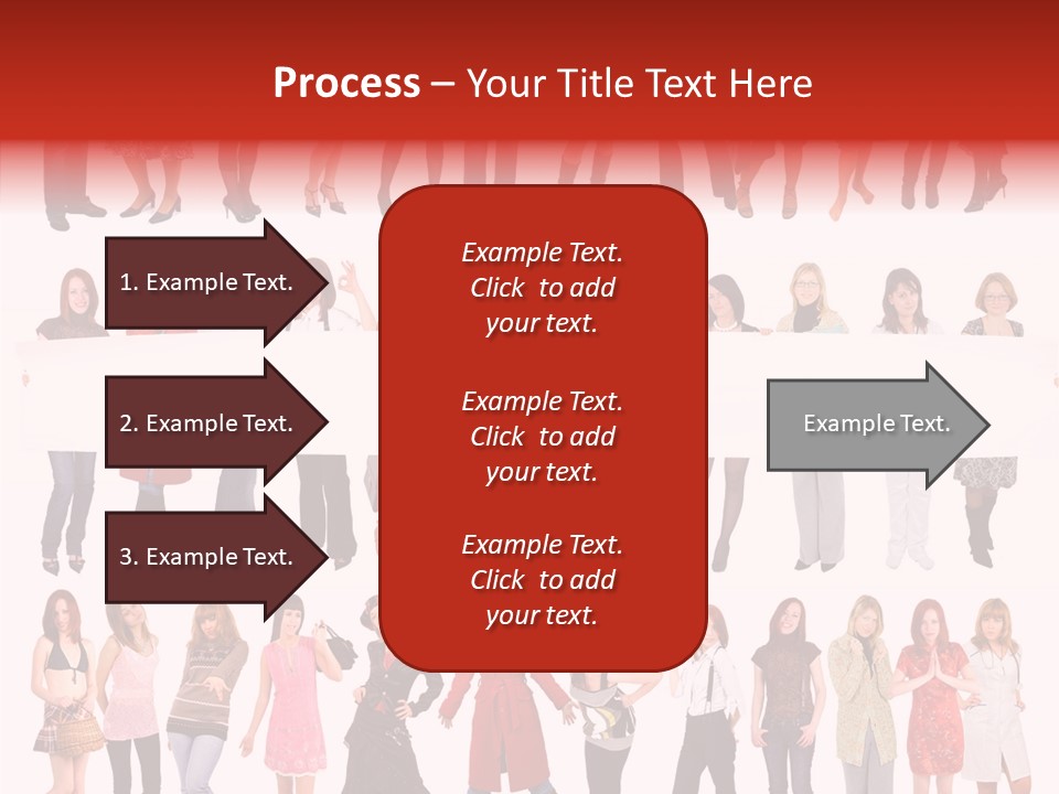 Holding Portrait Banner PowerPoint Template
