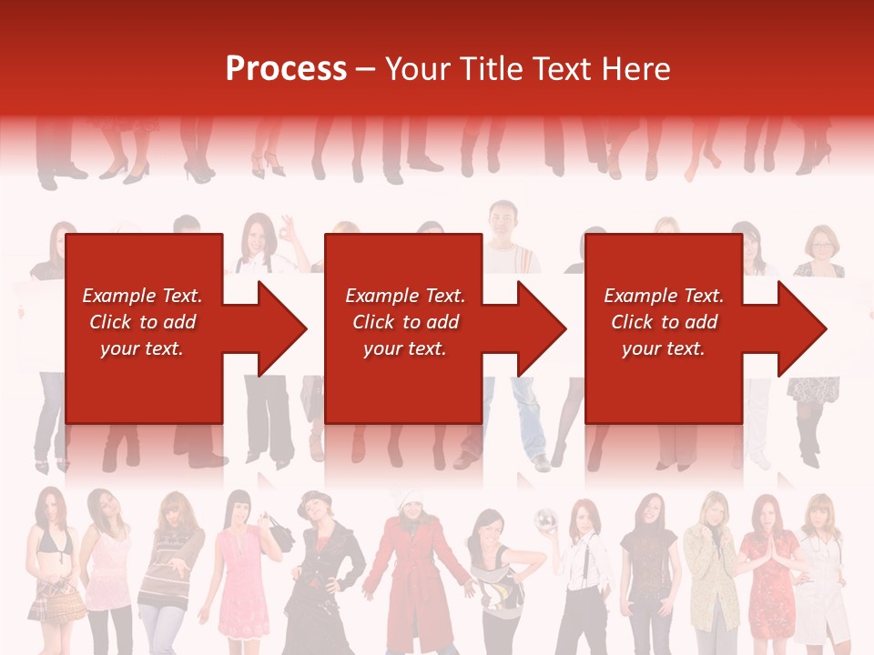 Holding Portrait Banner PowerPoint Template