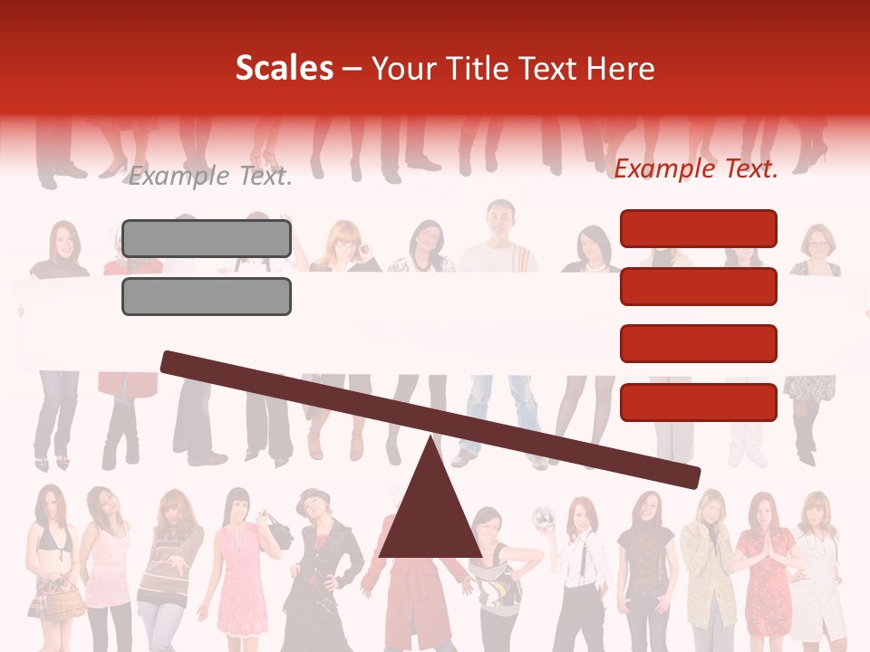 Holding Portrait Banner PowerPoint Template