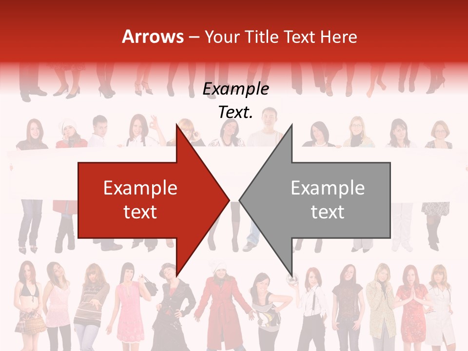 Holding Portrait Banner PowerPoint Template