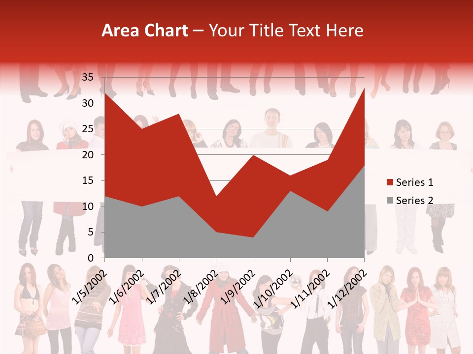 Holding Portrait Banner PowerPoint Template