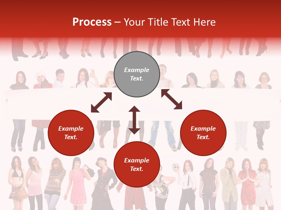 Holding Portrait Banner PowerPoint Template