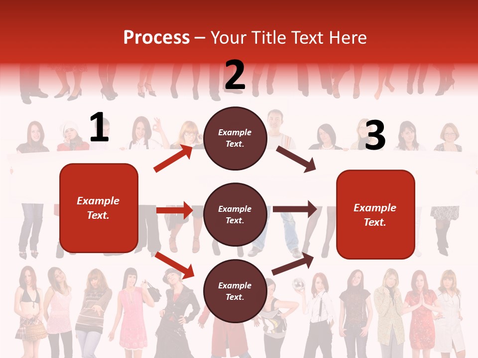 Holding Portrait Banner PowerPoint Template