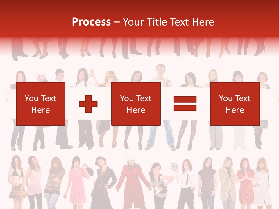 Holding Portrait Banner PowerPoint Template