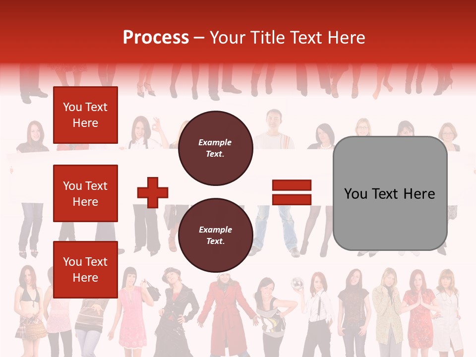 Holding Portrait Banner PowerPoint Template