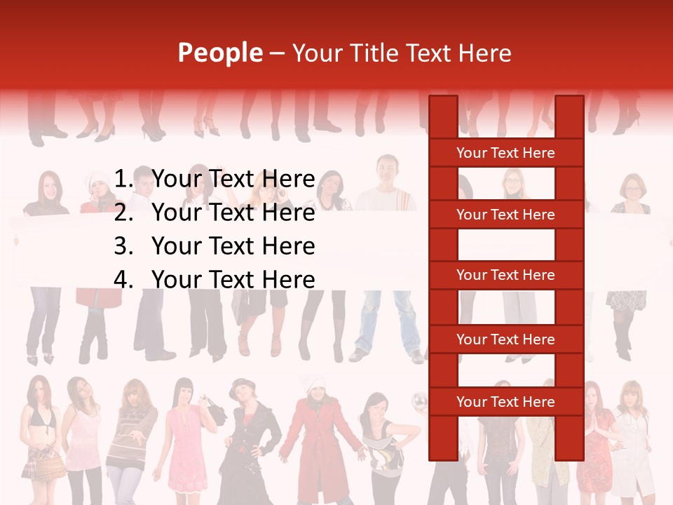 Holding Portrait Banner PowerPoint Template