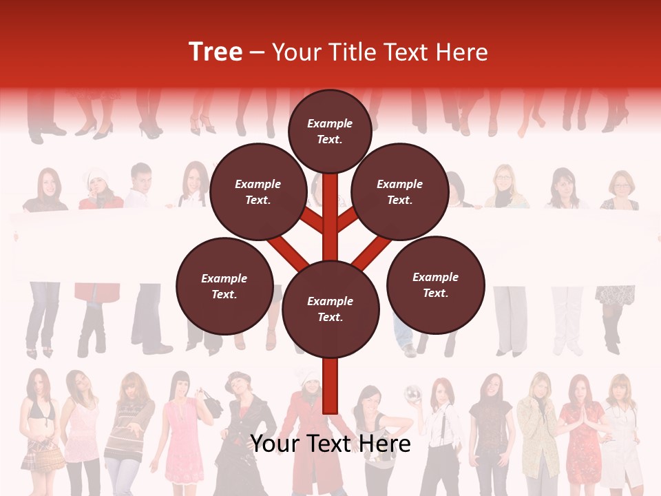 Holding Portrait Banner PowerPoint Template