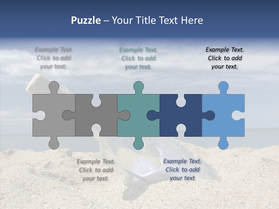 Sos Bottle Seaside PowerPoint Template