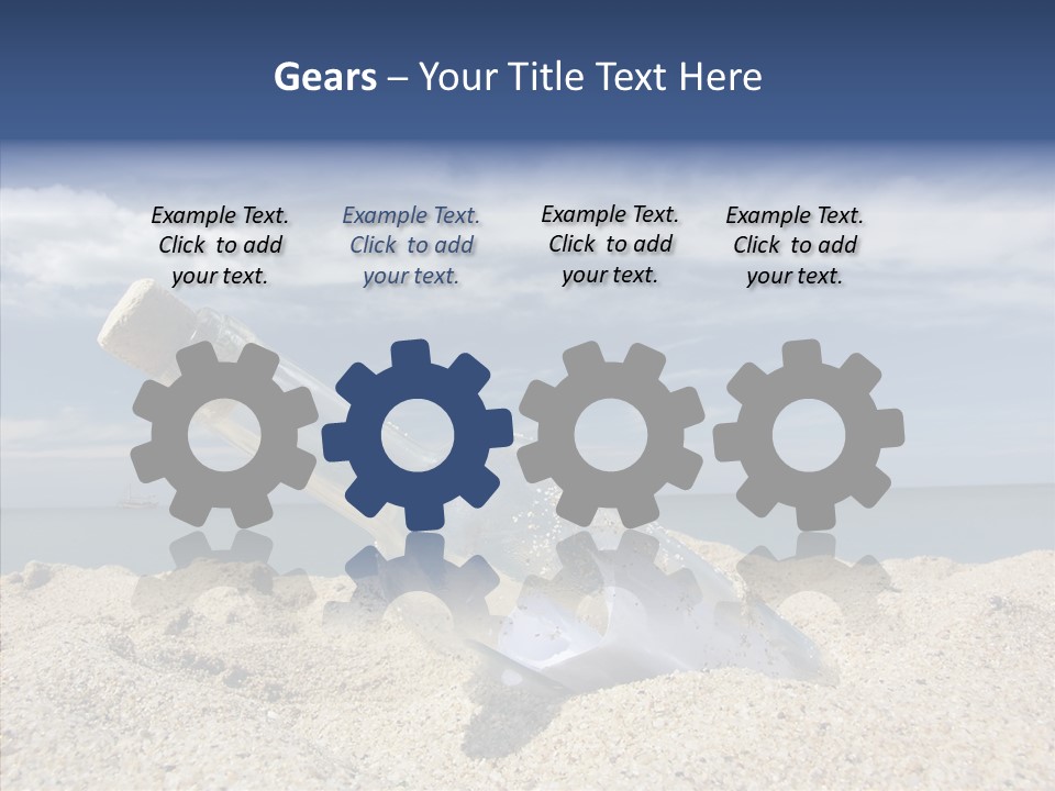 Sos Bottle Seaside PowerPoint Template