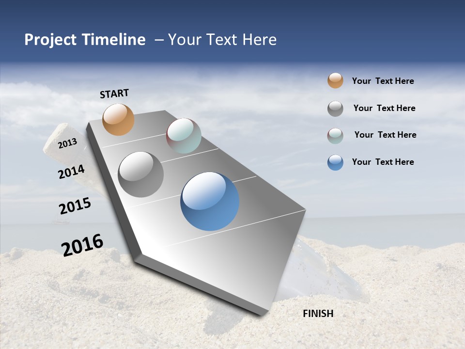 Sos Bottle Seaside PowerPoint Template