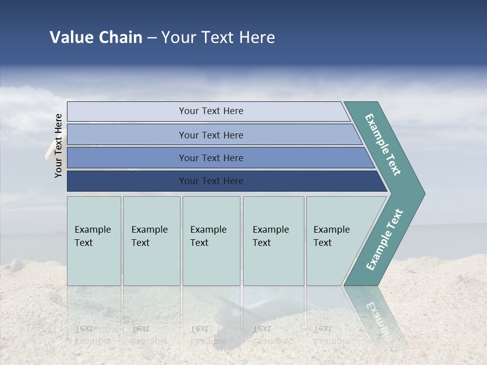 Sos Bottle Seaside PowerPoint Template